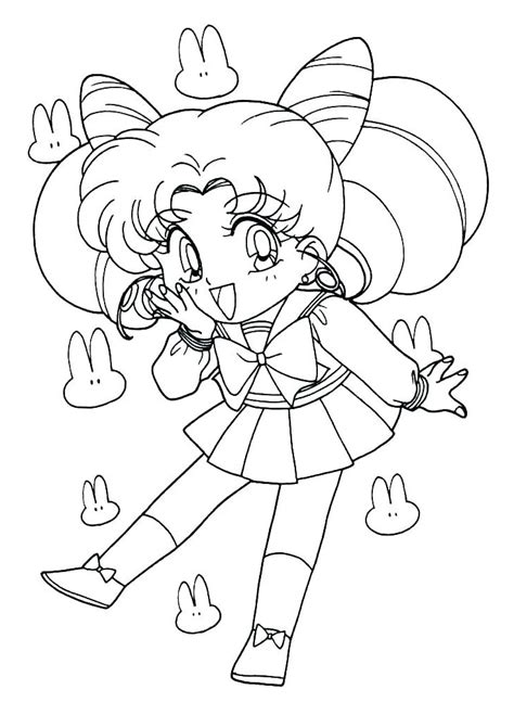Sailor Moon Chibiusa Coloring Page