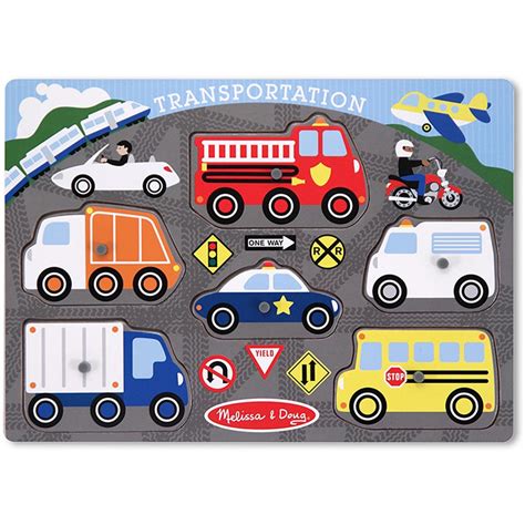 Transportation Peg Puzzle Lci3386 Melissa And Doug Puzzles