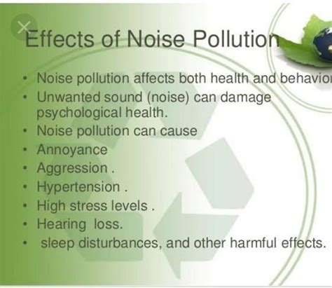 Effects Of Noise Pollution Give More Than Ten Pointsplease Please