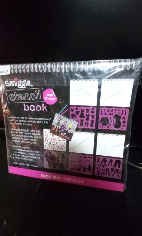 Smiggle Stencil And Sticker Book Rock Star Collection Everything Else On Carousell
