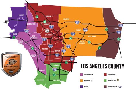 Map Of Los Angeles County Photos