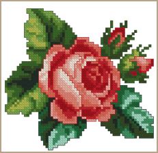 Out of print counted cross stitch patterns. Free Teatime Rose Cross-Stitch Pattern - ABC Free Cross ...