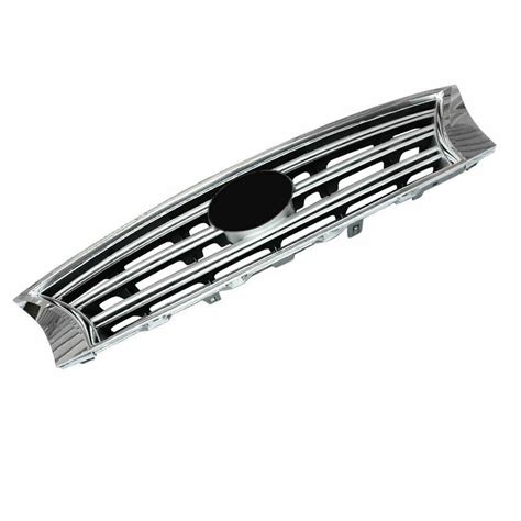 Abs Front Upper Grill Chrome W Silver Grille Fit For Nissan Sentra