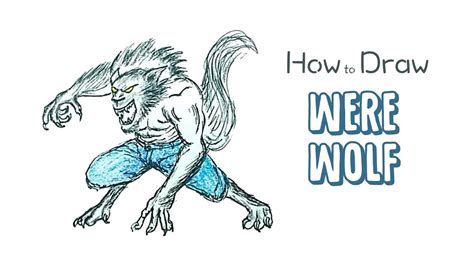 How To Draw A Werewolf Youtube