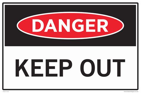 Danger Keep Out Sign