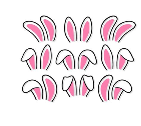 Easter Bunny Ears Svg File For Cricut Bunny Ears Vector Etsy Hong