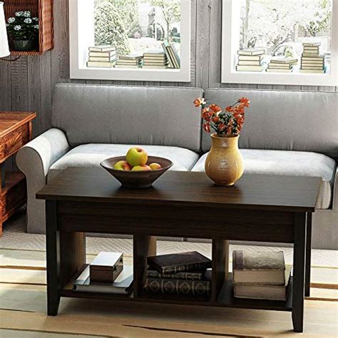 The hidden storage space underneath the tabletop and the storage compartments below make this lovely piece functional as well, it is worth having! Tribesigns Lift Top Coffee Table with Hidden Storage ...