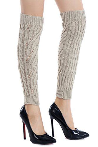 Iconoflash Womens Casual Cable Knit Leg Warmer Boot Cuffs Leg