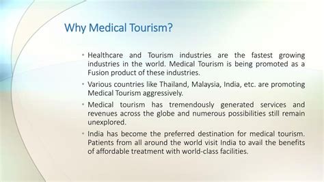 Ppt Medical Tourism In India Powerpoint Presentation Free Download