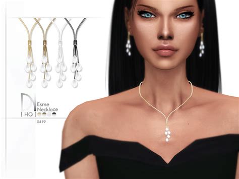 Esme Necklace Found In Tsr Category Sims 4 Female Necklaces Sims