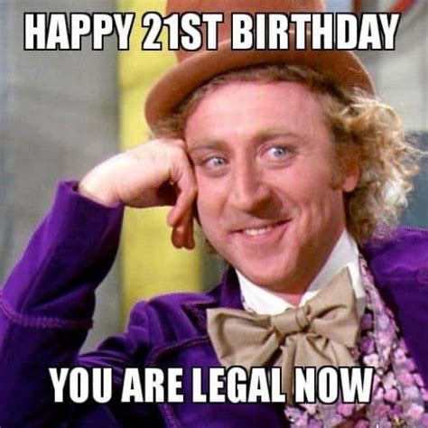 30 Funniest Happy 21st Birthday Memes Of All Time