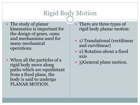 Ppt Chapter 16 Planar Kinematics Of A Rigid Body Powerpoint