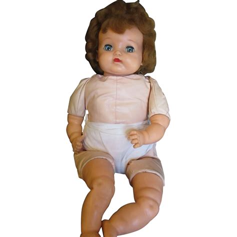 Vintage 1950s Baby Big Eyes By Ideal Doll From Lea