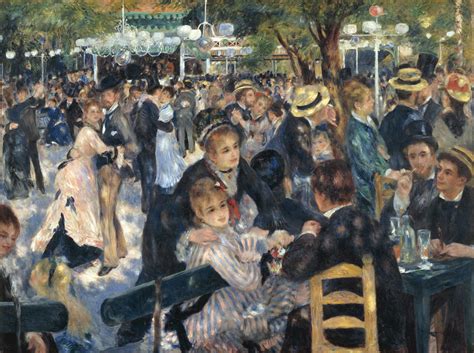 Conosciuto anche come dance at le moulin de dal 1896 al 1929 la tela di renoir venne esposta al musée du luxembourg a parigi; Bal du moulin de la Galette by Pierre-Auguste Renoir Facts ...