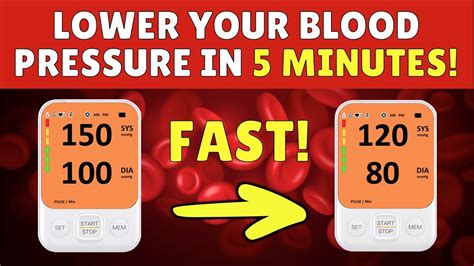 How To Lower Your High Blood Pressure In 5 Minutes Quickly And