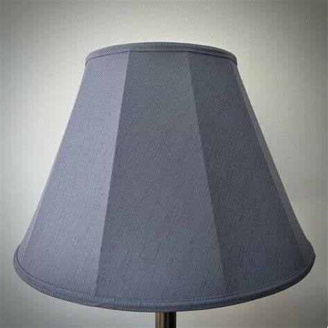 Pewter Grey Contemporary Fabric Lampshade