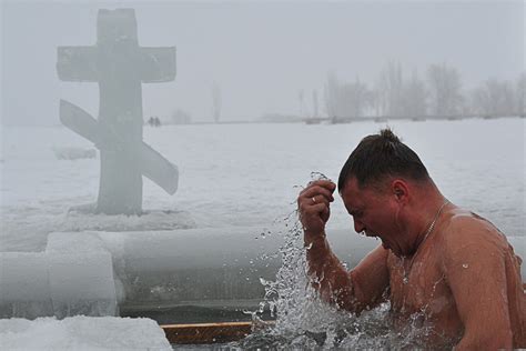 Russian Orthodox Christians Plunge Into Icy Rivers And Lakes To Celebrate The Epiphany A