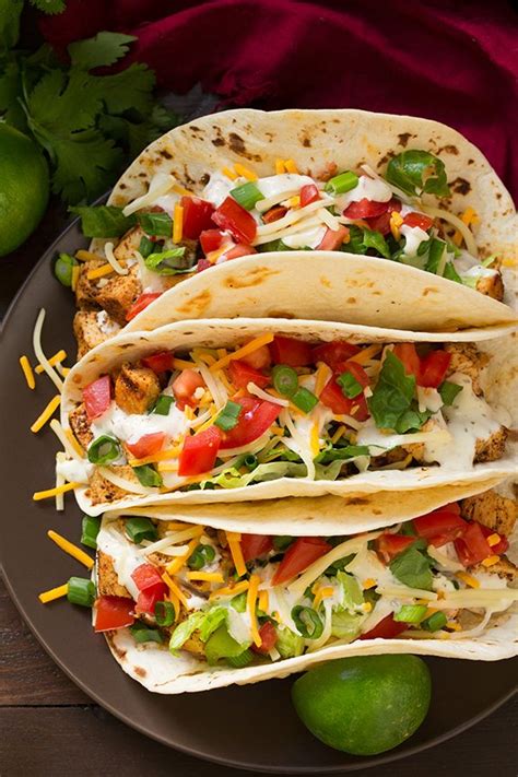 Grilled Chicken Tacos With Cilantro Lime Ranch Cooking