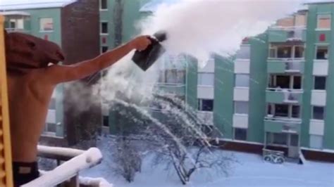 Boiling Water Turned To Ice In Seconds Youtube