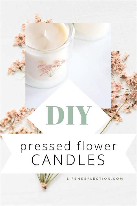 Diy Pressed Flower Candles The Easy Way