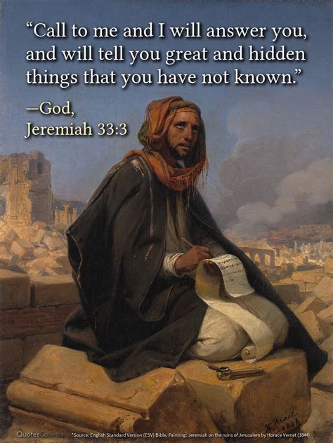 jeremiah  call      answer translation meaning context