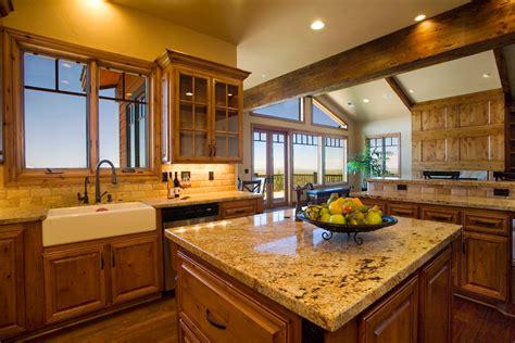 Awbrey Butte Custom Home Rustic Kitchen Other By Pgc Building