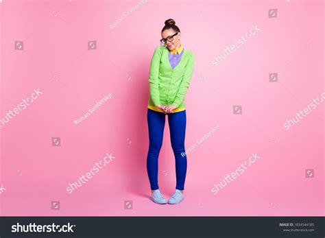 Full Body Size Photo Lovely Shy Stock Photo 1834544185 Shutterstock