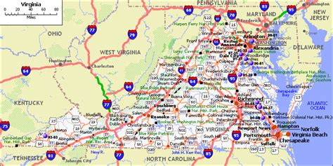 Virginia Road Map