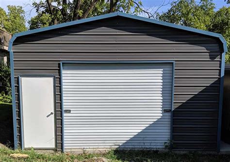 18x20 Regular Roof Metal Garage Alans Factory Outlet