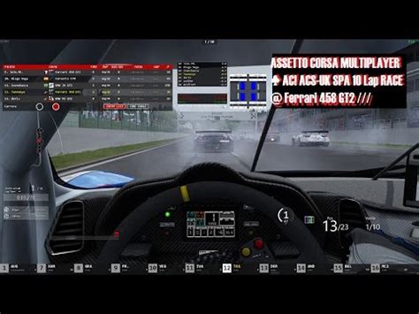 Assetto Corsa Multiplayer Ac Acs Uk Spa Lap Race Ferrari