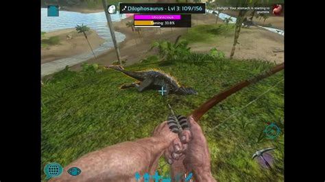 How To Tame A Dilophosaurus Ark Survival Evolved Mobile Edition Youtube