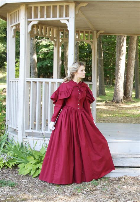 Romantic Era Cotton Dress And Cape Recollections