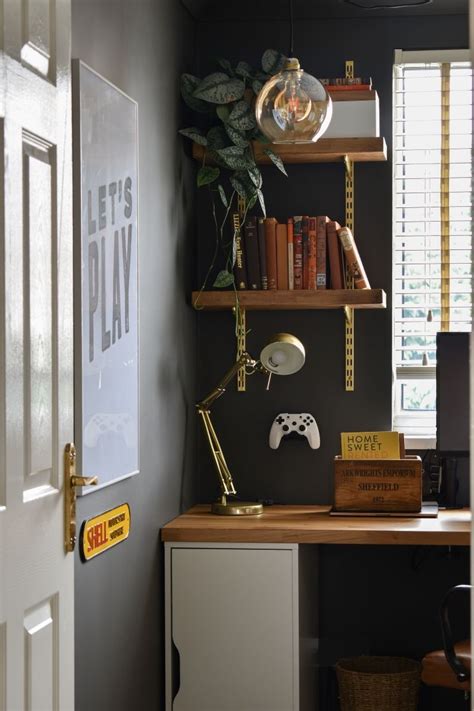 Man Cave Office Reveal How To Create A Unique Workspace For Him