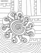 Coloring Doodle Printable Colouring Popular Abstract Coloringhome Alley sketch template