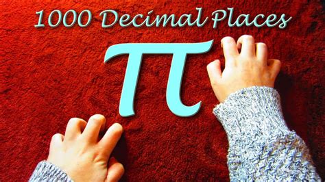 1000 Decimal Places Of Pi Counting With Scratching Sounds Asmr Youtube