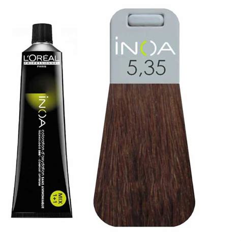 L’Oreal İnoa 5.35 Light Golden Mahogany Brown - Hair Colar And Cut Style