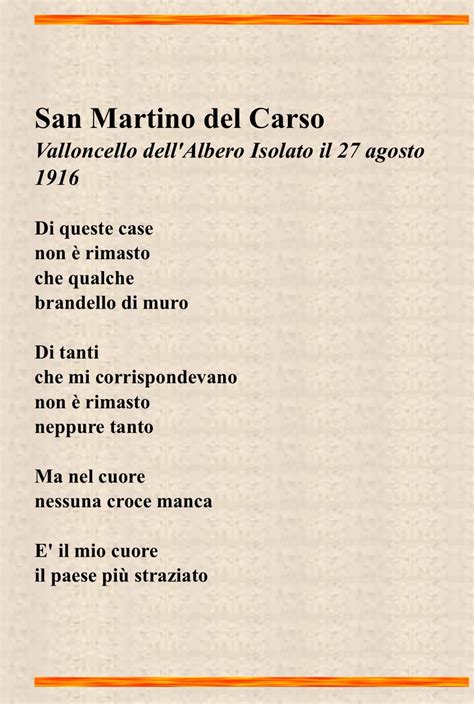 San Martino Del Carso Poesia Analisi - Ungaretti San Martino Del Carso Testo - fletara