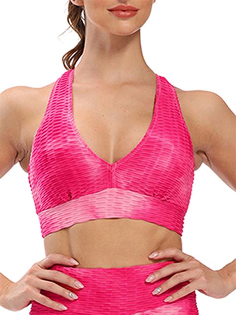 Dodoing Womens Pullover Style Sports Bra Ideal For Yoga Pilates Or Weight Trainingall Kinds