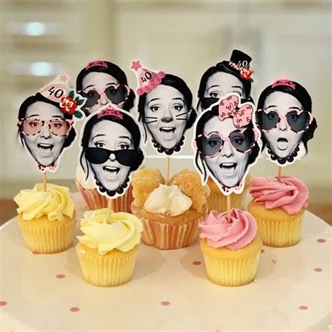 Personalised Birthday Cupcake Toppers By Happi Yumi