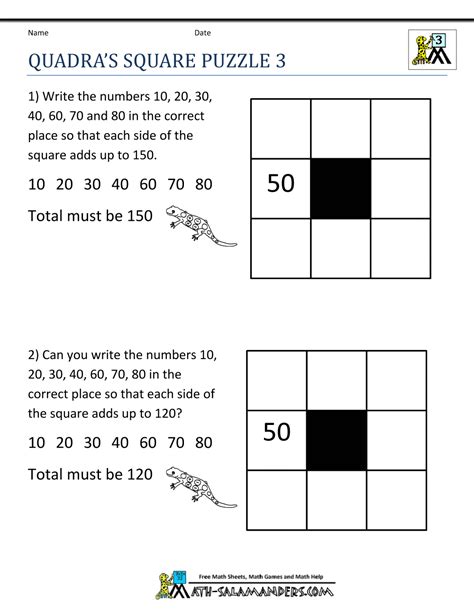 Multiplication Math Puzzles Grade 3 Associative Property Of