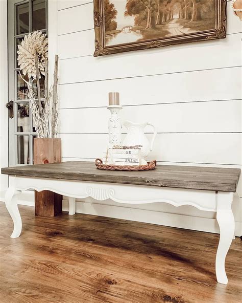 Coffee anyone wood wall decor. DIY coffee table, farmhouse, white and wood top, stain, shiplap wall | Decor, Diy wall decor ...