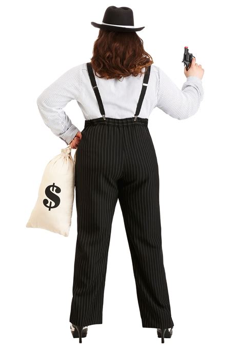 1920s Gangster Lady Plus Size Costume Decades Costumes