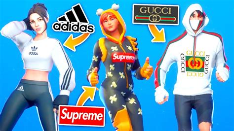 Clasificación de skins de fortnite por categorias y series. I recreated "Popular Clothing Brands" on Fortnite Skins ...