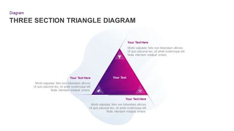 3 Section Triangle Diagram For Powerpoint Powerpointtemplates Powerp