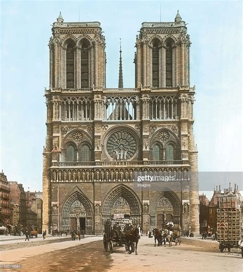 Cathedral Notre Dame De Paris Built From 1163 To 1345 In Gothic In