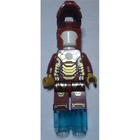 Lego Iron Man Mark 42 Armor Minifigure With Plain White Head Brick