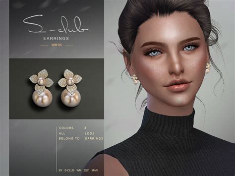The Sims Resource S Club Ts4 Wm Earrings 202106