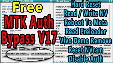 MTK Auth Bypass Tool V17 New Update More Features Added Fixed Bugs