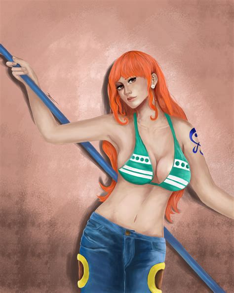 Artstation Fan Art Nami Of Onepiece