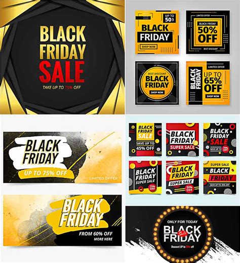 Black Friday Banners Set Free Download